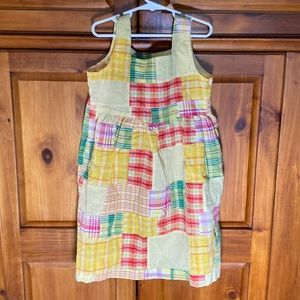 Girls Plaid Checkered Vintage Summer Sundress